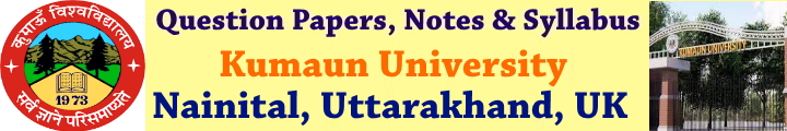 Kumaun University Question Papers